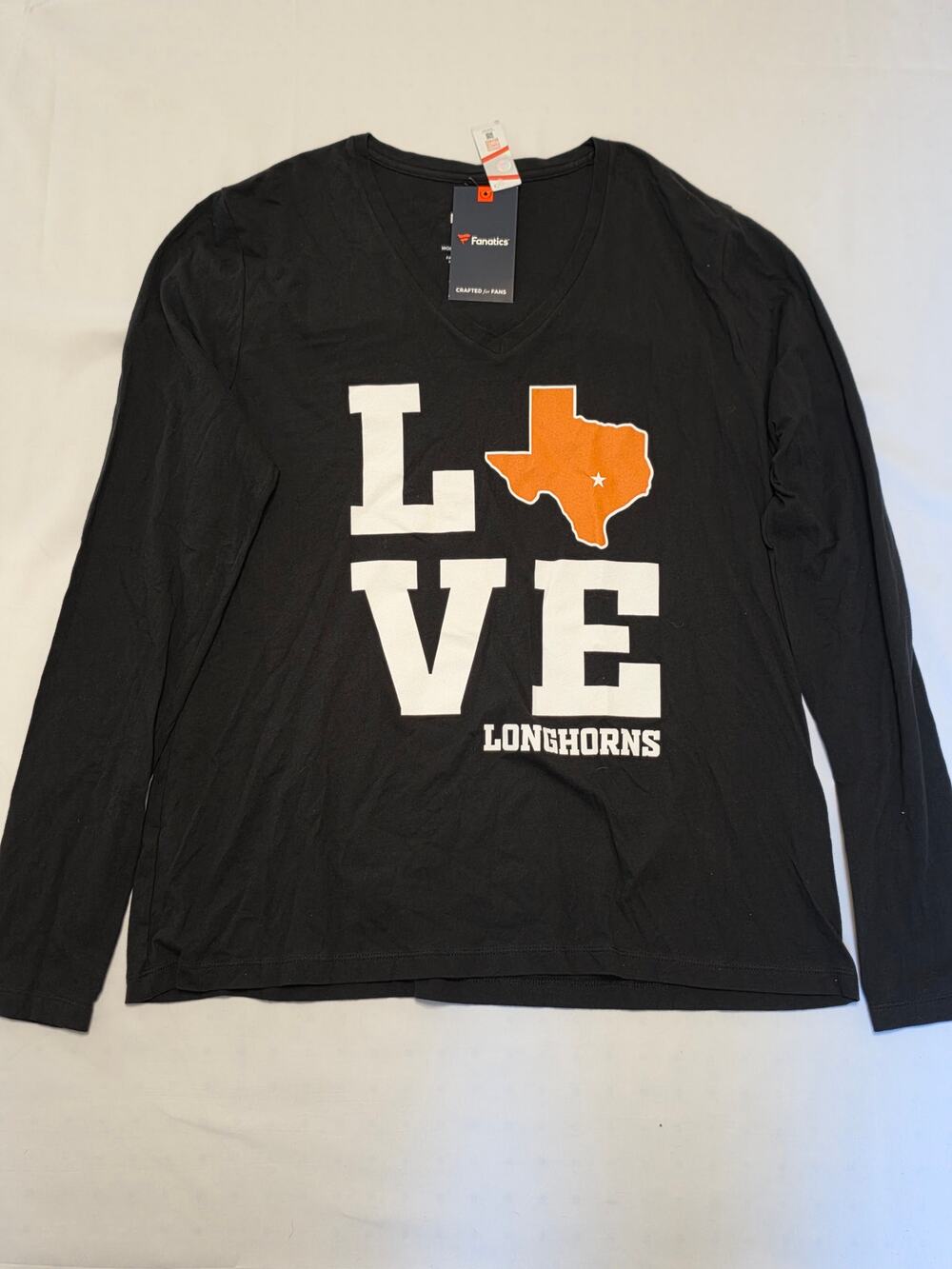 Fanatics Texas Longhorns Women’s XXL Black “LOVE Longhorns” Long Sleeve – NWT